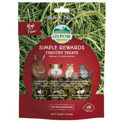 Oxbow Simple Rewards Timothy Baked Small Animal Treats, 1.4 oz.