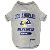 NFL NFC West T-Shirt For Dogs, Small, Los Angeles Rams, Multi-Color