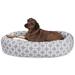 Grey Links Sherpa Bagel Dog Bed, 52" L x 35" W, X-Large, Gray