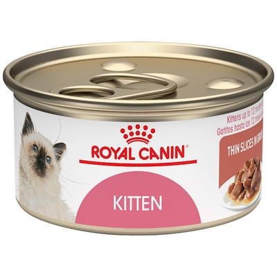 Royal Canin Feline Health Nutrition Kitten Thin Slices in Gravy Canned Cat Food, 3 oz., Count of 24
