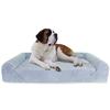 Orthopedic Memory Foam Sofa Bed for Dogs, 40" L X 56" W X 8.5" H, Blue, X-Large, Gray