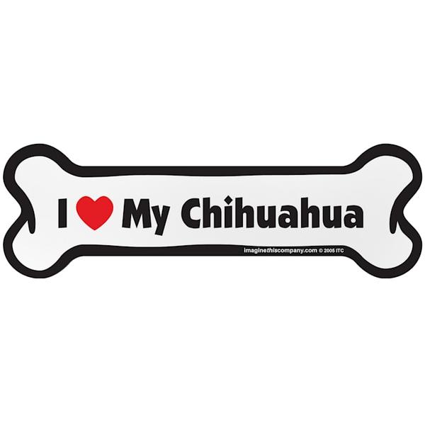 imagine-this-"i-love-my-chihuahua"-bone-car-magnet,-small,-assorted---assorted/