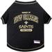 NFL NFC South T-Shirt For Dogs, Medium, New Orleans Saints, Multi-Color