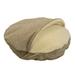 Orthopedic Premium Micro Suede Cozy Cave Pet Bed, 25" L X 25" W X 25" H, Piston Sand, Small, Brown