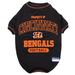 NFL AFC North T-Shirt For Dogs, X-Large, Cincinnati Bengals, Multi-Color