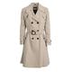 De la Crème Women's Trench Coat Spring/Summer Autumn Ladies Lightweight Belted Mac Trench Coat 42" Length (18, Stone)