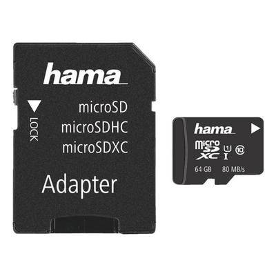 microSDXC-Speicherkarte mit Adapter »Class 10 UHS-I 64 GB«, Hama