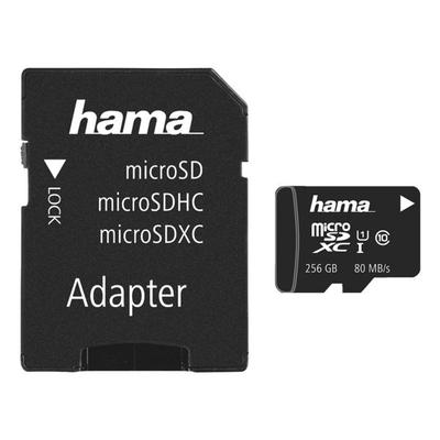 microSDXC-Speicherkarte mit Adapter »Class 10 UHS-I 256 GB«, Hama