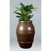 Allied Molded Products Reflection Composite Pot Planter Plastic/Metal in Orange | 34 H x 34 W x 32 D in | Wayfair 1LEL-3432-PD-23