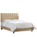 Wayfair Custom Upholstery™ Bridget Bed Upholstered/Metal in Brown | 51 H x 74 W x 87 D in CSTM1500 40716285