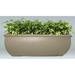 Allied Molded Products Orlando Composite Pot Planter Composite in Red/White | 30 H x 72 W x 36 D in | Wayfair ORL-723630-PD-12