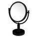 Allied Brass Vanity Top Modern & Contemporary Magnifying Make-Up Mirror Metal in Black | 15 H x 8 D in | Wayfair DM-4G/3X-BKM