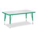 Jonti-Craft BerriesÂ® Adjustable Height Rectangular Activity Table Laminate/Metal in Green/Gray/White | 36 H in | Wayfair 6478JCE119