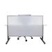 OBEX Polycarbonate Split Screen Privacy Panel Metal in White | 24 H x 60 W x 0.63 D in | Wayfair 24X60P-A-W-SS