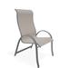 Red Barrel Studio® Hirotaka Supreme Stacking Patio Dining Chair Sling in Gray | 43.5 H x 25 W x 29.25 D in | Wayfair