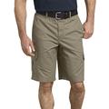 Dickies Men's Tough MAX Ripstop Cargo Short Work Utility, Rinsed Desert Sand, 34