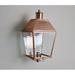 Longshore Tides Tara 1 - Bulb Outdoor Wall Lantern Brass in White/Brown | 22 H x 12 W x 14 D in | Wayfair BBB599EC72C642AD8962B8D30BC3F4FD