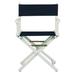 Casual Home Folding Director Chair Solid Wood in White/Blue | 33.75 H x 21.75 W x 17 D in | Wayfair CHFL1213 33417889