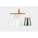 ARTLESS ARS XL Dining Table Wood/Metal in Indigo/Brown | 30 H x 48 W x 48 D in | Wayfair A-ARS-XL-P-48-O