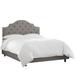 Wayfair Custom Upholstery™ Tufted Upholstered Low Profile Standard Bed Upholstered in Brown | 54 H x 62 W x 83 D in