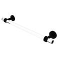 Allied Brass Pacific Beach Wall Mounted Towel Bar Metal in Black | 3.985 H x 2.2 D in | Wayfair PB-41D-24-BKM