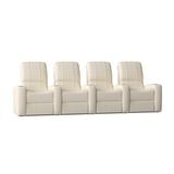 Latitude Run® Blaze XL900 Home Theater Row Seating (Row of 4) Microfiber/Microsuede | 44 H x 126 W x 40 D in | Wayfair LDER5907 45373203