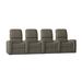 Latitude Run® Blaze XL900 Home Theater Row Seating (Row of 4) Microfiber/Microsuede in Gray | 44 H x 126 W x 40 D in | Wayfair LDER5907 45373206