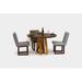 ARTLESS ARS XL Dining Table Wood/Metal in White/Yellow/Brown | 30 H x 36 W x 36 D in | Wayfair A-ARS-XL-Y-36-O