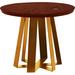 ARTLESS ARS XL Dining Table Wood/Metal in Yellow/Brown | 30 H x 48 W x 48 D in | Wayfair A-ARS-XL-Y-48-W