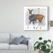 The Holiday Aisle® 'Cozy Woodland Animal III' Graphic Art on Wrapped Canvas in Black | 35 H x 35 W x 2 D in | Wayfair