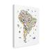 Harriet Bee 'Animal Map of South America for Children & ' Canvas Art Canvas in Brown/Green/White | 19 H x 14 W in | Wayfair