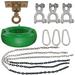 Swing Set Stuff Complete Tire Kit w/ Light Duty Swivel Plastic/Metal in Green | 10.5 H x 27 W x 27 D in | Wayfair SSS-0300-G