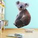 Zoomie Kids Vinyl Koala Bear Peel & Stick Animal Wall Decal Canvas/Fabric/Fabric in Black/Brown/Gray | 16 H x 10 W in | Wayfair