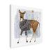 The Holiday Aisle® 'Cozy Woodland Animal III' Graphic Art on Wrapped Canvas in Black/Brown/Gray | 18 H x 18 W x 2 D in | Wayfair