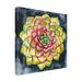 Bungalow Rose 'Succulent Rosette III' Painting on Wrapped Canvas in Gray/Pink/Yellow | 18 H x 18 W x 2 D in | Wayfair