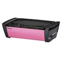 Enders Aurora raucharmer Tischgrill, mobiler Holzkohle-Grill, kleiner Grill, Balkon-Grill, Picknick-Grill, Camping-Grill, Grill mit Belüftung, pink #1370