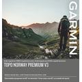 Garmin TOPO Norway Premium v3, 1-Sorvest Kartenmaterial, Mehrfarbig, One Size