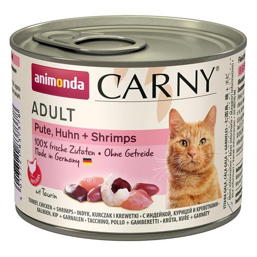 24x 200g Adult Pute, Huhn & Shrimps animonda Carny Katzenfutter nass