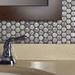 Merola Tile Hudson Penny Round .80" x .80" Porcelain Penny Round Mosaic Wall & Floor Tile Porcelain in Gray | 0.8 H x 0.8 W x 0.21 D in | Wayfair
