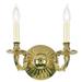 Astoria Grand Cerys 2-Light Candle Wall Light in Yellow | 9 H x 11.5 W x 5.5 D in | Wayfair 1345E188769D4F988252422408776431