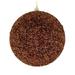 Vickerman 532102 - 4.75" Mocha Beaded Ball Christmas Tree Ornament (6 pack) (N185776D)