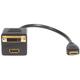 StarTech. com 1 Fuß HDMI Splitter Kabel für HDMI zu HDMI und DVI-D – M/F
