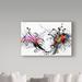 Ebern Designs 'Color Explosion-' Graphic Art Print on Wrapped Canvas in White | 16 H x 24 W x 2 D in | Wayfair 49DE95DAAEB04290BBBD70E86A37639E