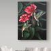Bay Isle Home™ 'Hummingbird Duet' Acrylic Painting Print on Wrapped Canvas in White/Black | 47 H x 35 W x 2 D in | Wayfair