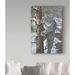 Millwood Pines 'Bobcat on Tree' Acrylic Painting Print on Wrapped Canvas in Black/Brown/Gray | 19 H x 12 W x 2 D in | Wayfair