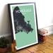 Wrought Studio™ 'Honolulu City Map' Graphic Art Print Poster in Dream Paper in White | 36 H x 24 W x 0.05 D in | Wayfair