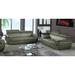 Orren Ellis Aieshia 2 Piece Living Room Set Leather Match in Gray | 38 H x 86 W x 37 D in | Wayfair Living Room Sets