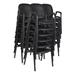 Regency Ace Vinyl Guest Stacking Chair w/ Arms Vinyl in Black | 33 H x 21 W x 23 D in | Wayfair 2125LBK18PK