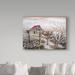 Millwood Pines 'Almost Home' Acrylic Painting Print on Wrapped Canvas in White/Black | 35 H x 47 W x 2 D in | Wayfair