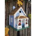 Home Bazaar Fledging Series Orleans Cottage 9.75 in x 7.5 in x 9 in Birdhouse Wood in Blue/Brown | 9.75 H x 7.5 W x 9 D in | Wayfair HB-9520S